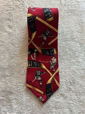 Vintage Hockey Silk Tie